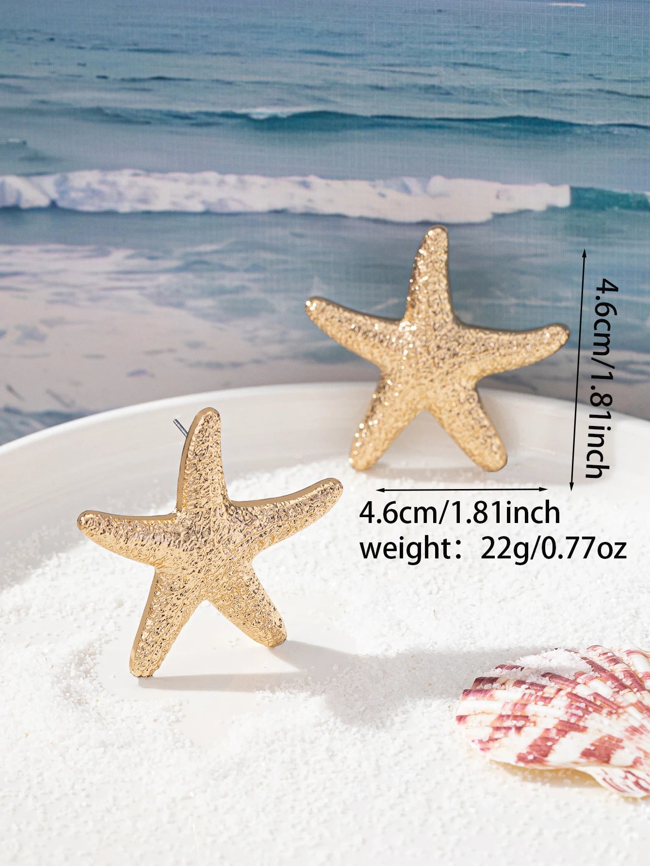 Grande Starfish Earrings